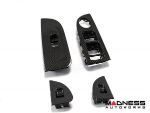 Alfa Romeo Giulia Door Trim - Window Switch Trim Kit - Carbon Fiber - RHD